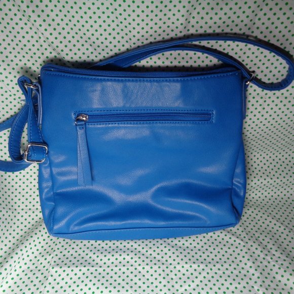 Relisted aqua Y2K purse adjustable strap front zipper details - Picture 3 of 11
